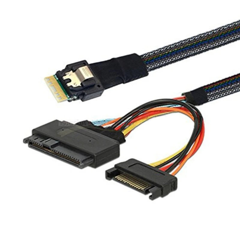 Durability SASSFF-8654 4i 38pin To SAS8639U.2 Data Cable for Servers and HPC Application Data Center Connectivity K1KF Quake