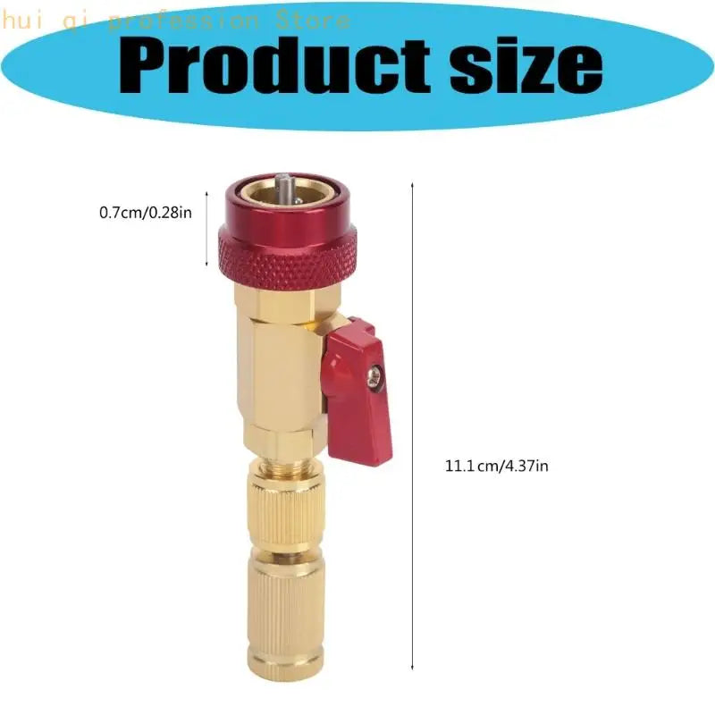 Automotive Air Conditioning Service Tool with Metal Grip Control for R134a Manual Maintenance, Repair Use, and Garage Work H8WE Quake