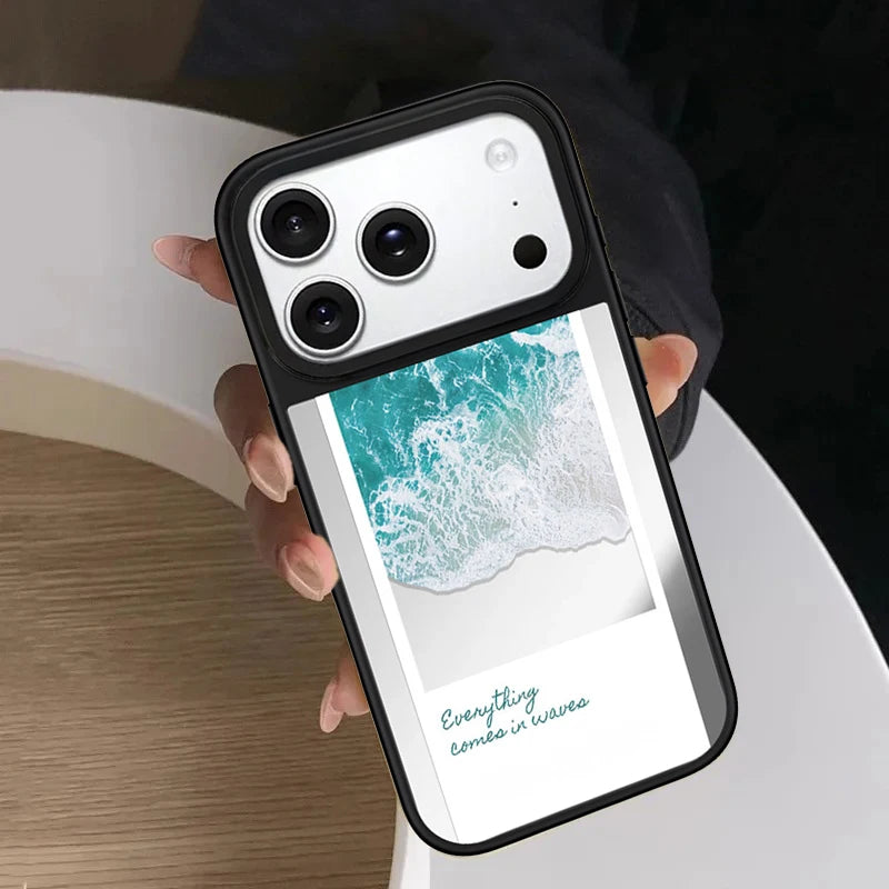 6090850 Mirror Surface Magnetic Phone Case Cover for IPhone 13 14 15 16 17 18 Pro Max Case Quake