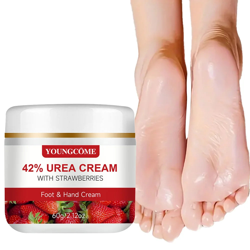 42% urea strawberry hand and foot cream,moisturizes andsmooths your hands and feet,suitable for men and women of all skin types Quake