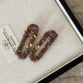 Colorful Polka Dot Plush Hair Clip Autumn and Winter Duckbill Clip Seamless Bangs Clip Korean Fashion Women Girls Style Headwear Quake coffee