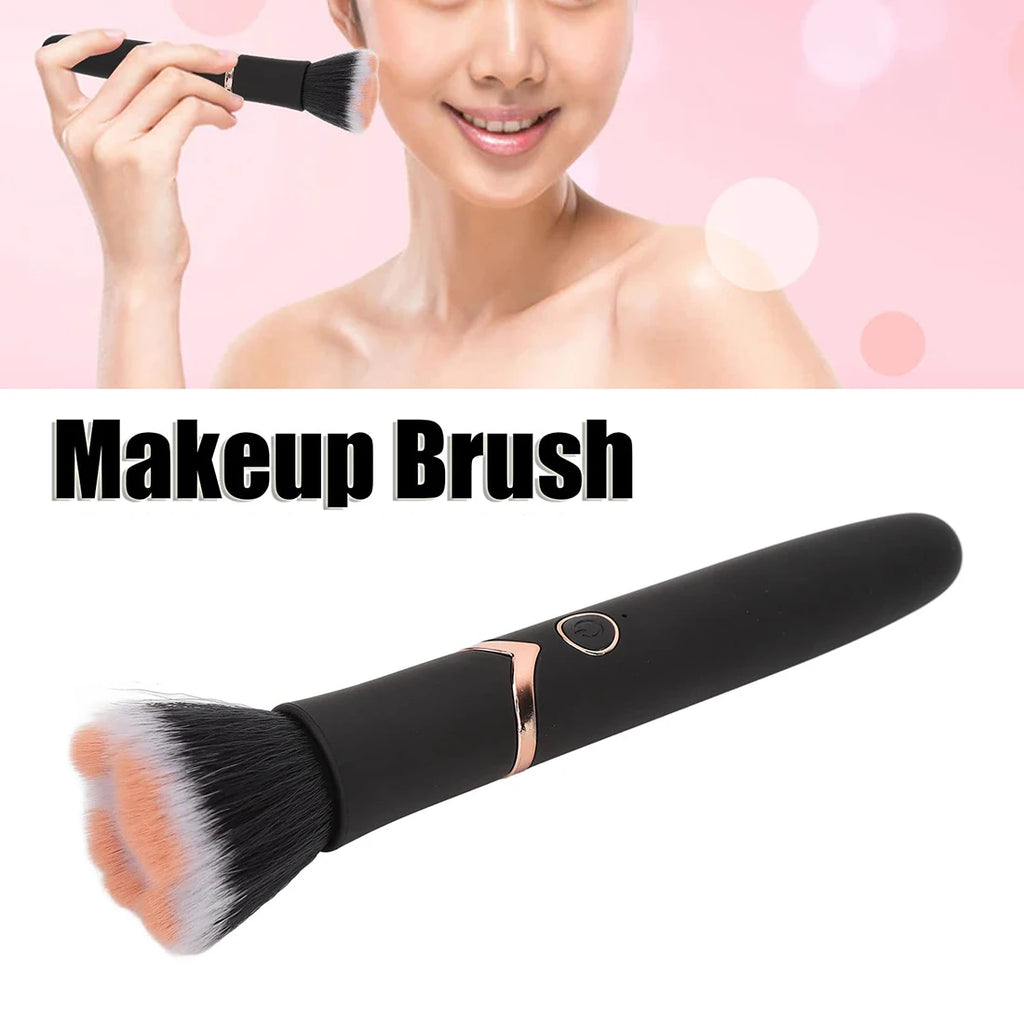 Electric Makeup Brush, 10 Gears Vibration Blush Makeup Brushes Loose Powder Shadow Brushes Vibrating Makeup Brush Rotating Brush Quake