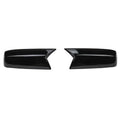 For Chevrolet Silverado 2014-2018 Car Sticker Rearview Side Mirror Cover Wing Cap Exterior Door Rear View Case Trim Carbon Auto Quake Gloss Black
