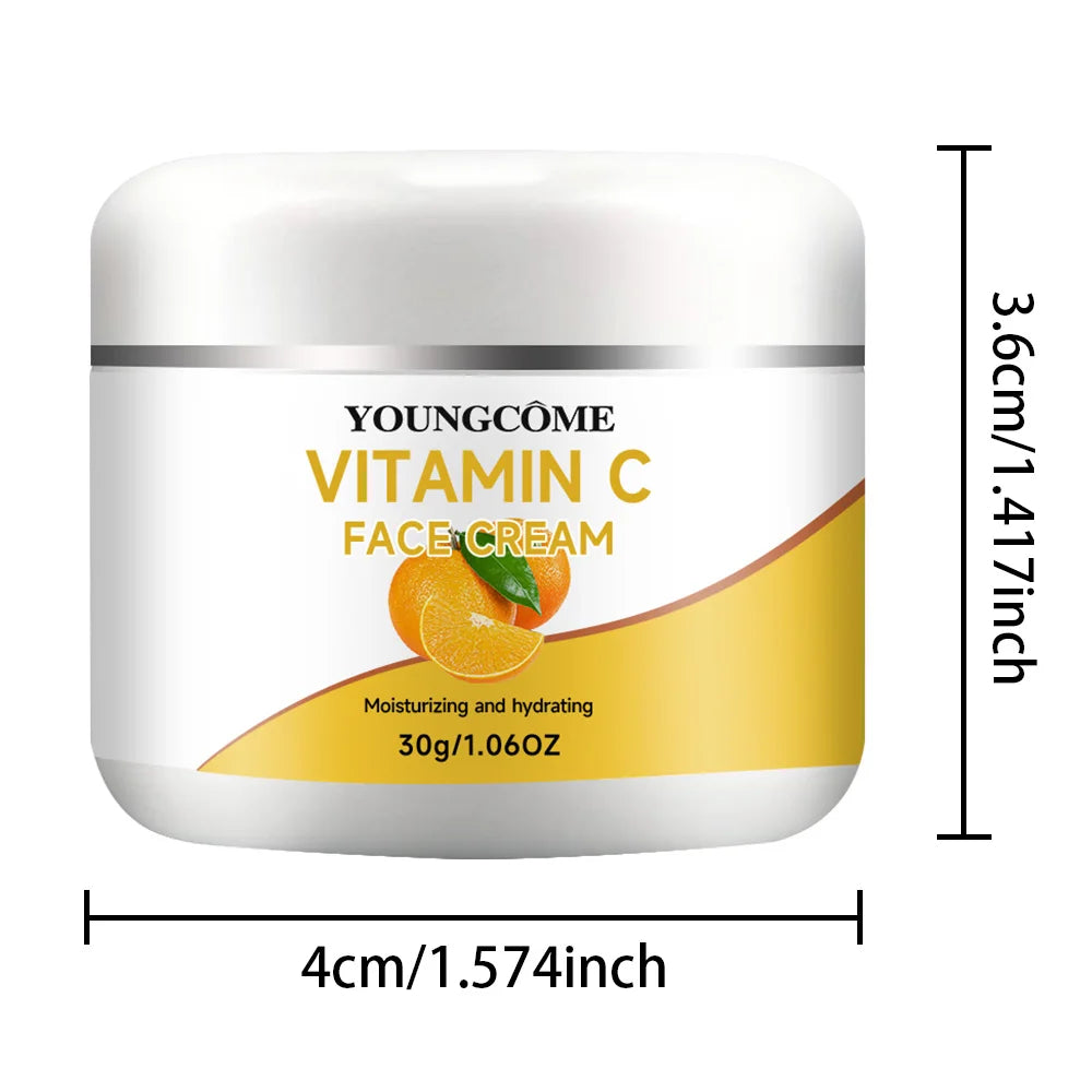 Vitamin C Face Cream Moisturiser Facial Anti Aging Whitening Skin Care Repair Fade Fine Lines Wrinkle Remover Face Cream Quake 30g