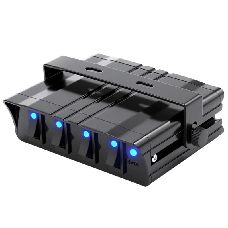 Illuminated Marine Dashboard Panel Circuit Board for Boat Motorhome Console Use H8WE Quake 4digit blue light CN