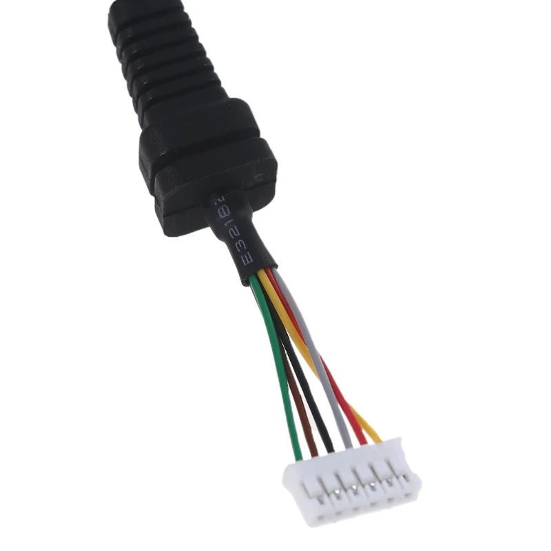 70cm Replacement Microphones Mic Cable Cord Wire for Yaesu for MH 36B6JS FT-8900R MH-48A6J MH-42B6J FT-1500 Black K1KF Quake