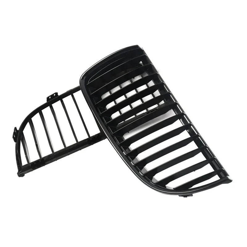 For BMW 3 Series E90 E91 2005-2008 Car Styling Single Line Grille Kidney ABS Front Hood Racing Grill Black Silver Accessories Quake