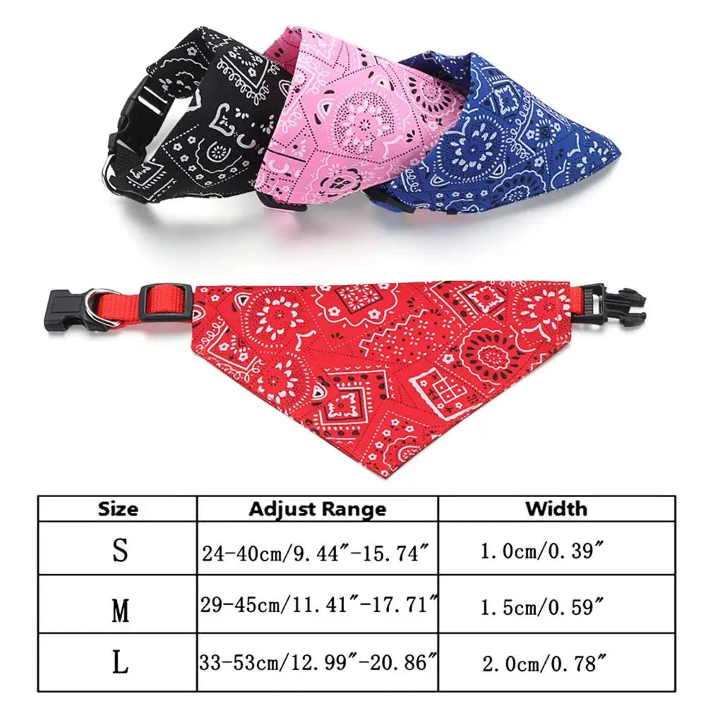 Dog Bandanas Large Pet Scarf Pet Cotton Plaid WashableBow ties Collar Cat Dog Scarf Large Dog Accessories Kerchief Quake