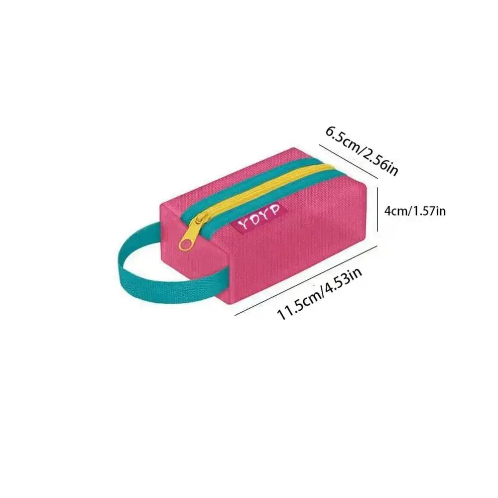 New Portable Zipper Pouch Transparent Coin Purse Mesh Storage Bag File Bag Cosmetic Bag Lipstick Bags Quake