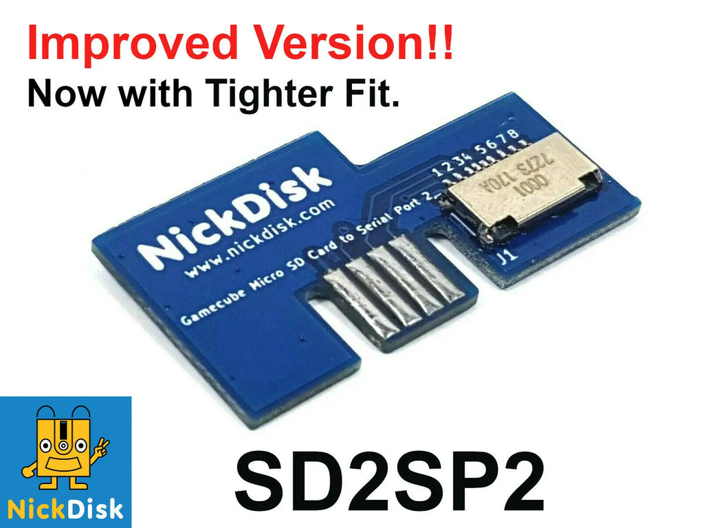 SD2SP2 Micro SD Card Adapter 1.2A SDLoader Mod Compatible with Nin-tendo Game-Cube NGC Serial Port 2 MicroSD Card Adapter Quake