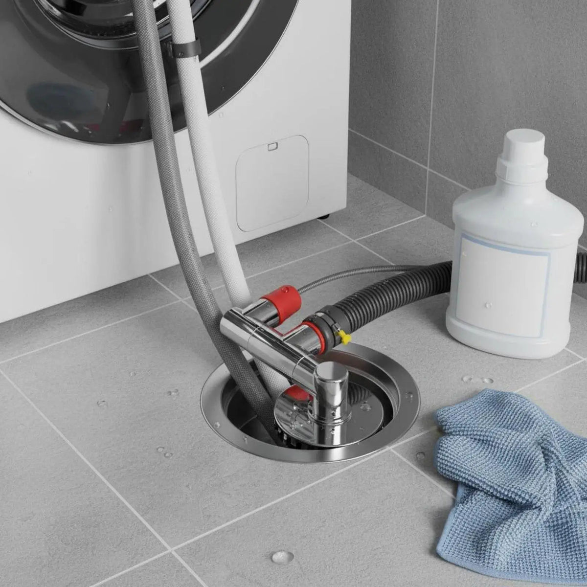 Washing Machine Drain Splitter Anti-Odor Y-Shaped Pipe Connector Fast Drainage Quake
