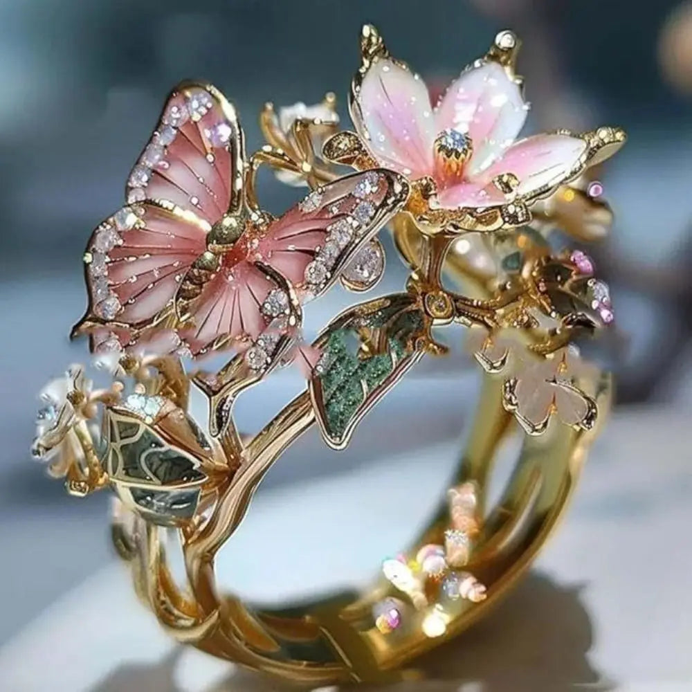 Fashion Jewelry Accessories Ring Non-fading Crafts Vintage Rings Gift Open Ring Quake A-Gold