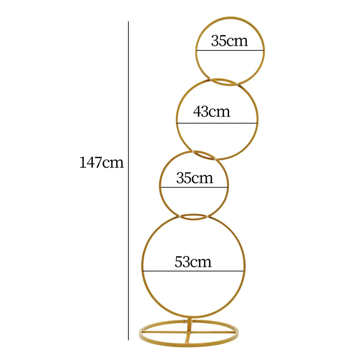 Wedding Arch Stand Backdrop Stand Flower Arch Frame for Baby Shower Anniversary Stage Display Ceremony (Flower Not Included) Quake