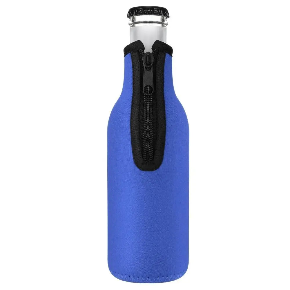 High Quality Insulation Beer Bottle Cover with Ring-pull 12 Oz 330 Ml Water Bottle Bag Duarable Portable Cup Pouch Party Quake Sapphire blue