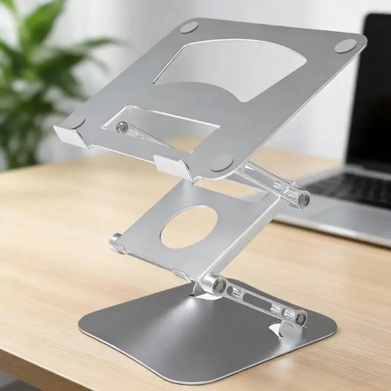 Laptop Stand with Variable Height and Viewing Hinged Aluminum Structure Shelf and Platform for Desk Work K1KF Quake