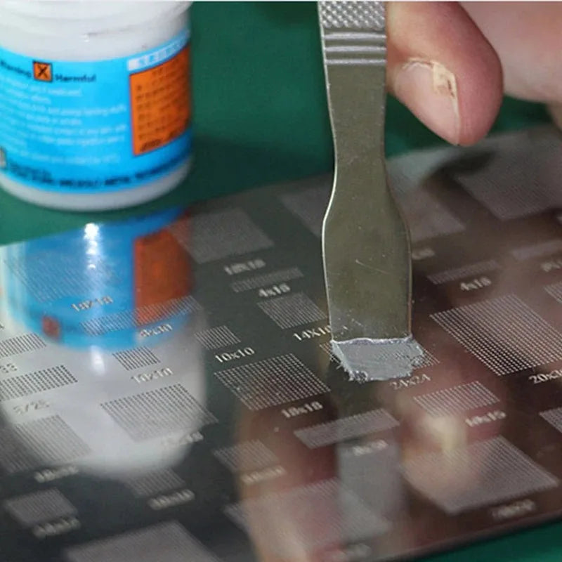 1pcs Memory Metal Tin Scraping Knife Solder Paste Mixing Knife Pry Opening Spudger for Mobile Phone Repair Tools Quake