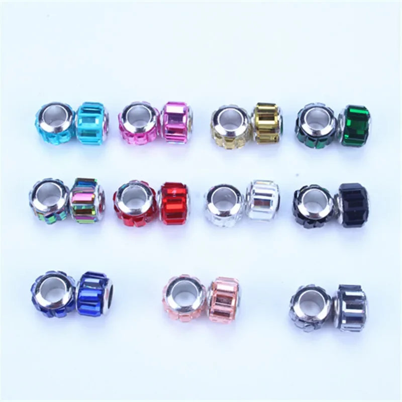 5pcs Hair Dreadlock Jewelry Hair Little Braids Decoration Beaded Bead Wig Headdress Hair Accessories Styling Tool Braiders Stuff Quake
