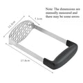 Stainless Steel Potato Masher Manual Food Mud Presser Multi‑Function Kitchen Tool for Sweet Potato Baby Food Mashing Quake A