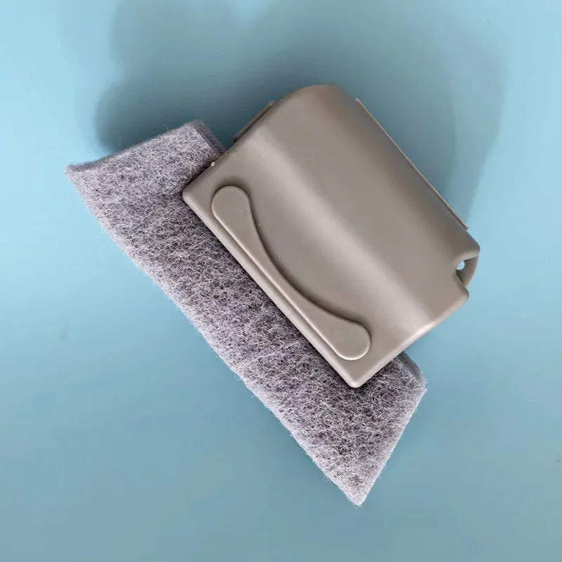 Household Window Track Cleaning Brush Slit Dust Remover Brush Detachable Scouring Pad Groove Dead Corner Cleaning Tool Quake B