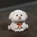 Zisha Zodiac Dog Tea Pet Wealth Nurturing Tea Tray Tea Table Ornament Accessories Shiba Inu Tea Plaything Quake Split Dog