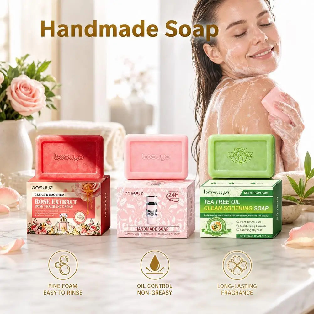 Flower-fragranced Soap Aroma Essential Oil Soap Handmade Soap For Body Cleansing Gift Wedding Party Favors Quake