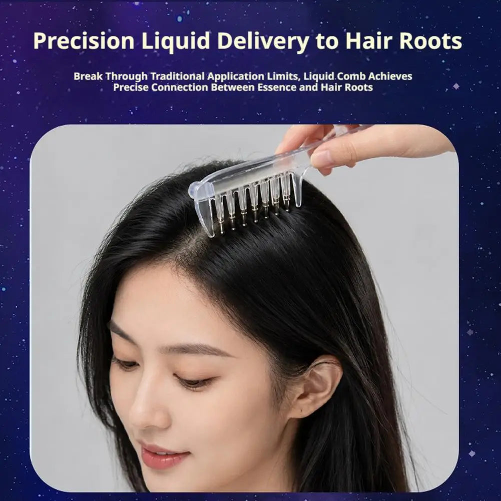 Scalp Liquid Guide Comb Massagers Liquid Comb Massage Comb Essential Oil Liquid Guiding Massager Anti Hair Loss, Hair Regrowth Quake
