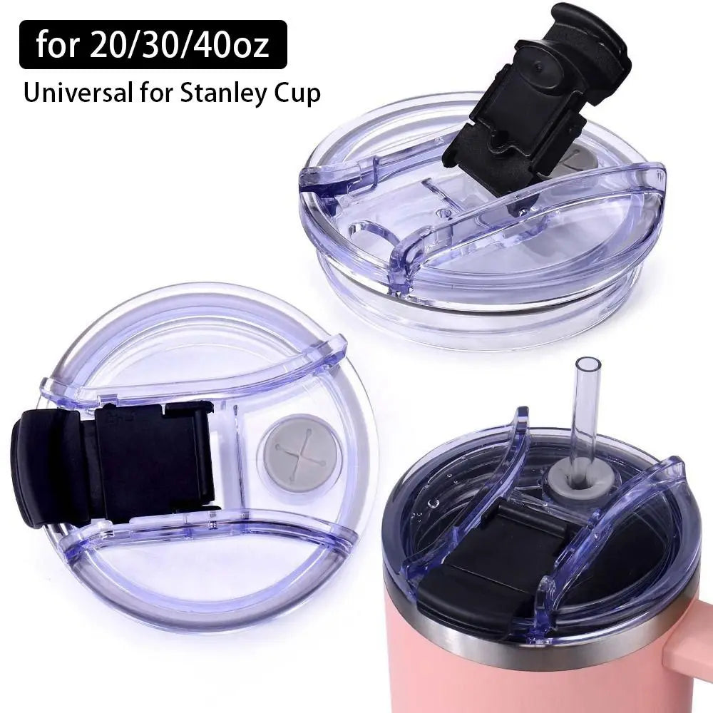 1Pcs New for Cup with Handle Bottle Cover 20/30/40oz Splash Spill Proof Cup Cap Themos Tumbler Multicolor Plastic Lids Quake
