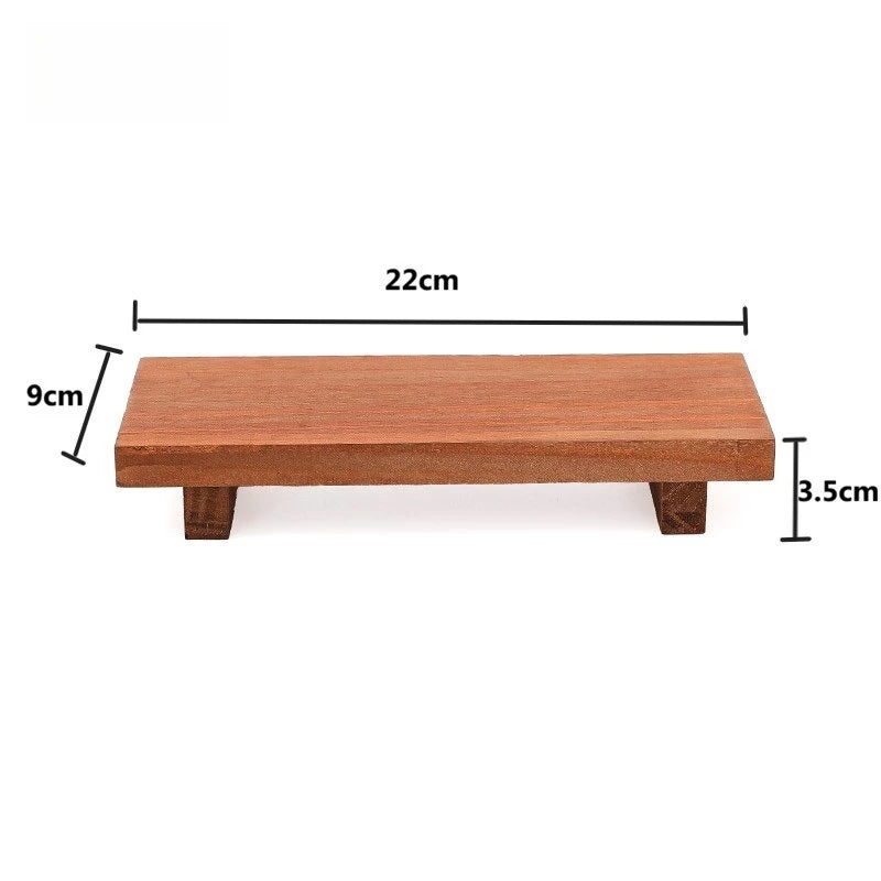 Wooden Storage Stool Bathroom Small Stool Toiletries Storage Rack Countertop Fat Soap Rack Desktop Stand Home Furnishings Quake A
