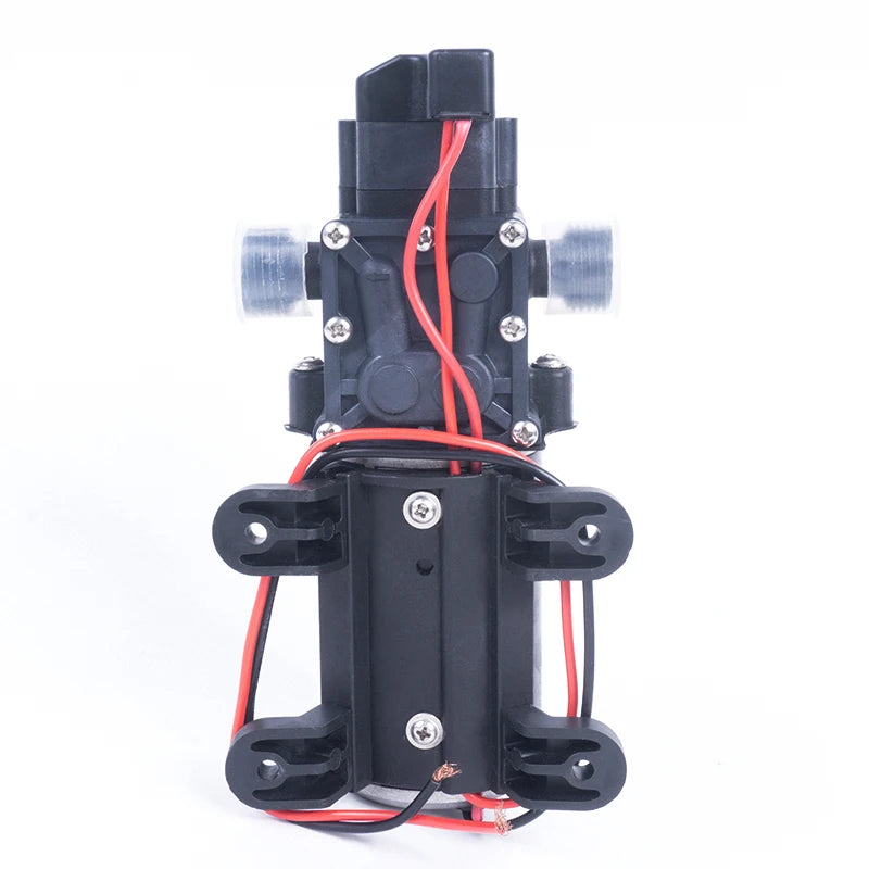 24V 80W Small Electric Spray Pump Automatic Pressure Control Car Wash Diaphragm Pump, Used for Water Pressure Boosting Quake
