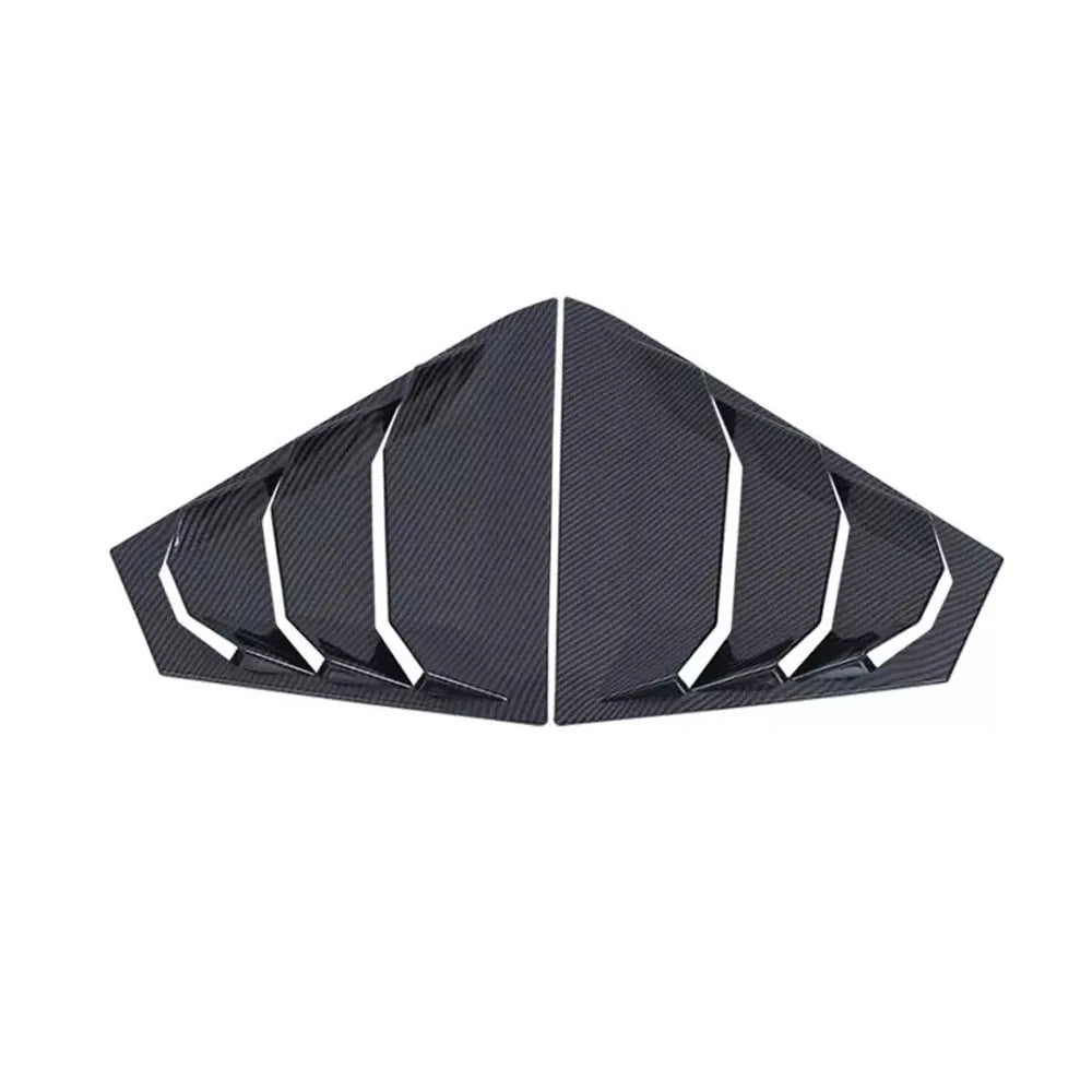 For Nissan Altima 2019 2020 2021 Car Rear Louver Window Side Shutter Cover Trim Sticker Vent Scoop ABS Carbon Fiber Accessories Quake Carbon