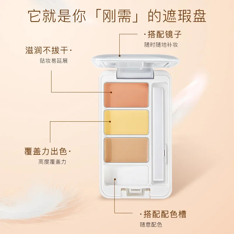 Two-Color Liquid Concealer Light Flawless Retouch Waterproof High-Gloss Makeup for Brightening Dark Circles And Acne Coverage Quake