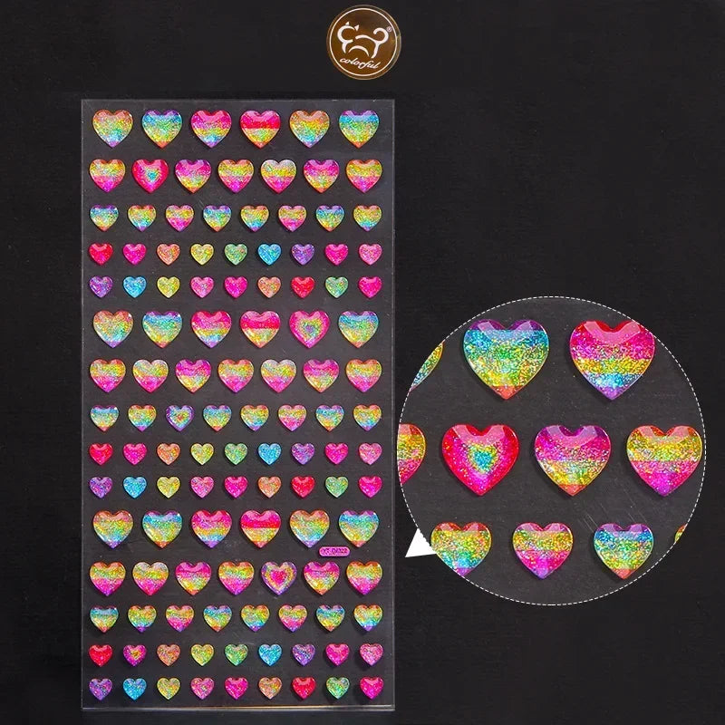 Rhinestone Crystal Face Stickers – DIY Gem Makeup Decor