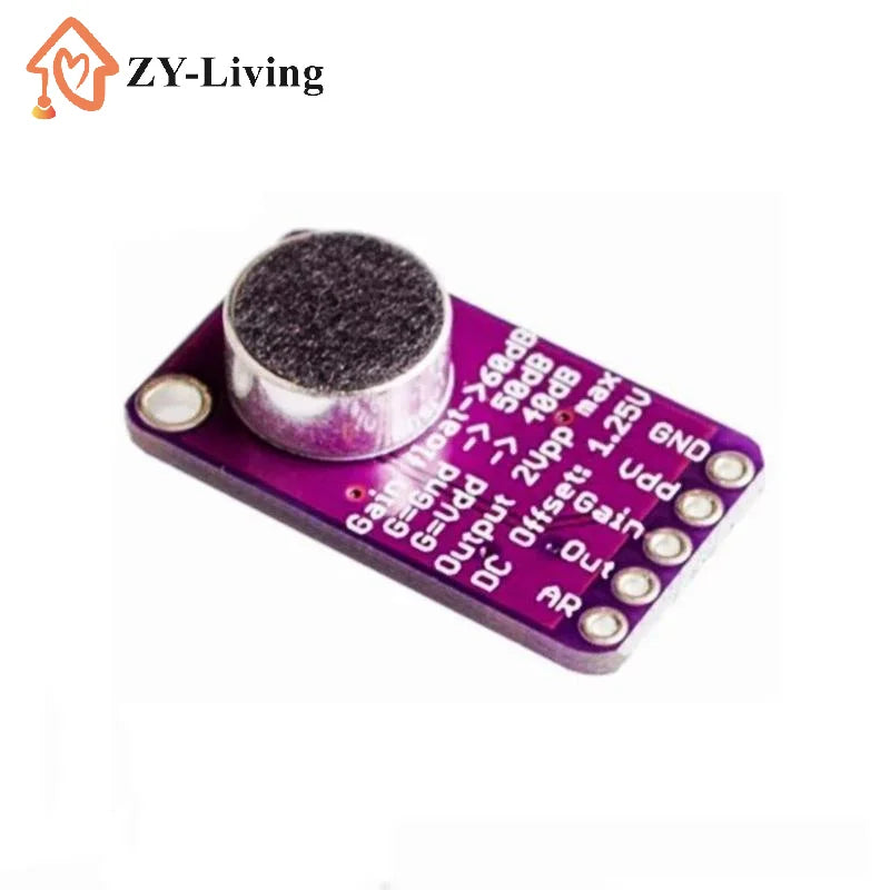 MAX4466 Microphone AGC Amplifier Board Sound Sensor Module Auto Gain Control Attack For GY-MAX4466 PCB Board Diy Kit Quake