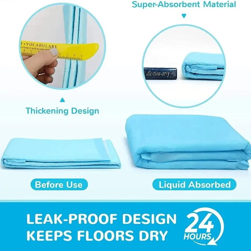 Super Absorbent Pet Diaper Dog Thick Pee Pads Quickdry Disposable Urine Nappy Mat For Cats Dog Diapers Deodorant Can Be Cut Quake