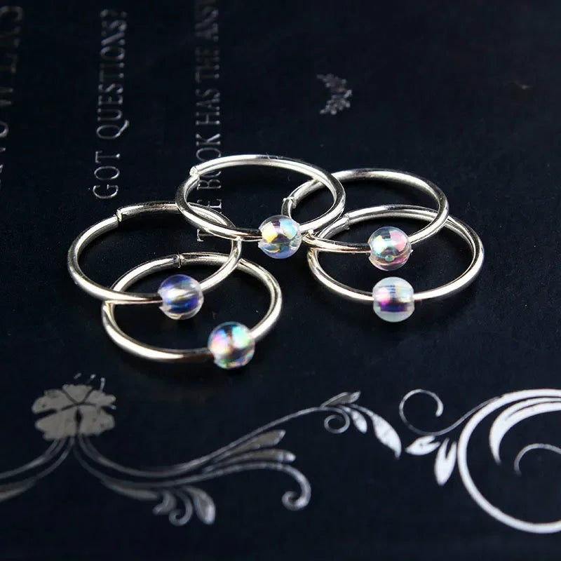 Silver & Gold Hair Ring Cuffs – Dreadlock Braid Beads 5-100pcs