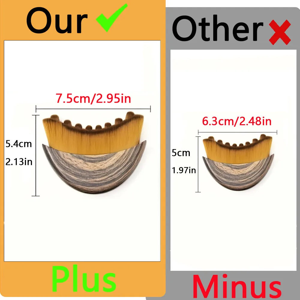 2 PCS Lymphatic Contour Face Brush, Lymphatic Drainage Brush for Face, Chin & Neck. Features a Newly Upgraded Ergonomic Design Quake