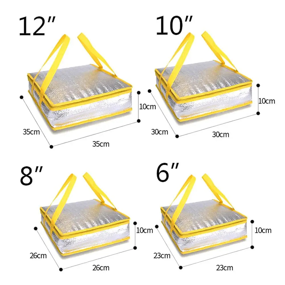 Folding Food Thermal Drink Storage Cooler Bag Insulation Bag Ice Pack Pizza Delivery Bag Quake
