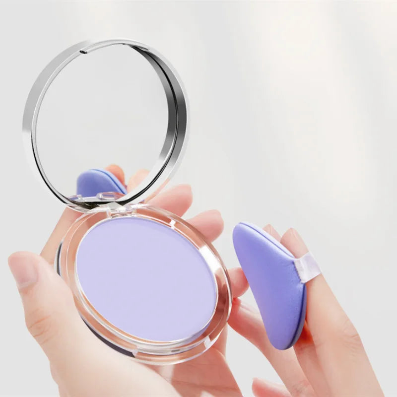 1PC Violet Cream To Powder Skin-friendly Skin Natural Face Long Lasting Oil-controlling Contouring Powder Cosmetics Quake