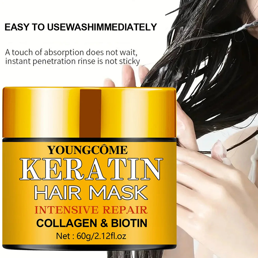 Hair Repairs Hair Mask Essential Oil Nourishing for Dry Damaged Biotin Collagen Keratin Treatment Hairs Conditioner Hair Quake