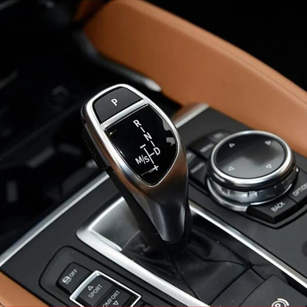For BMW X1 X3 X5 X6 M3 M5 F01 F10 F30 F35 F18 F16 LHD Car Gear Shift Knob Panel Trim Cover Button Sticker Auto Parts Accessories Quake
