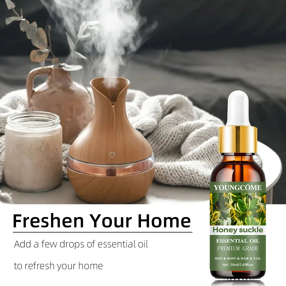 Honeysuckle essential oil, withsoothing skin,soothing physical and mental effects. Suitable for body massage,DIY Beauty Recipes Quake