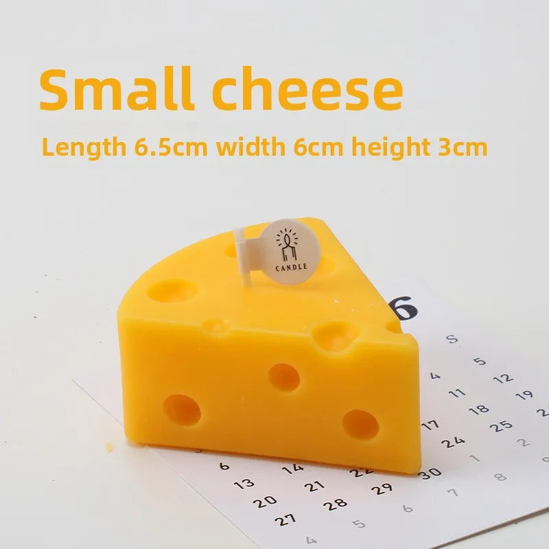 Cheese Aromatherapy Candle Handheld Gift Fragrance Candle Creative Festival Gift Decoration Style Atmosphere Ornament Quake B