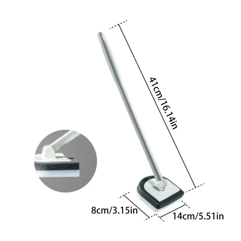 Bathroom Sponge Cleaning Brush Multi-Functional Tool Long Handle Removable Household Floor Bathtub Brushes Ceramic Tile Brush Quake 1Pcs