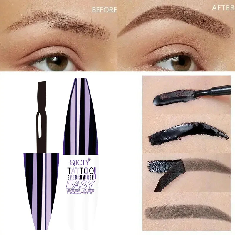 Dyeing Eye Brow Tattoo Tint Peel Off Eyebrow Eyeliner Freckles Dye Cream Waterproof Eyebrow Enhancer Gel Make Up Cosmetic Tool Quake