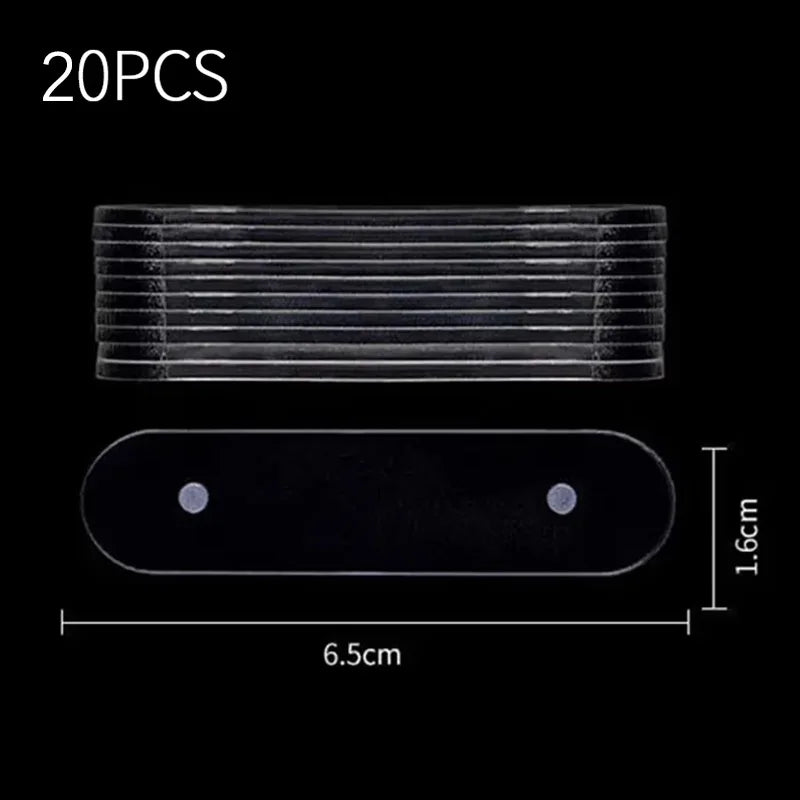 Holder Strip Manicure False Nail Tips 10/20/30pcsDisplay Stand With Magnet Transparent Practice Acrylic Gel Polish Showing Tool Quake