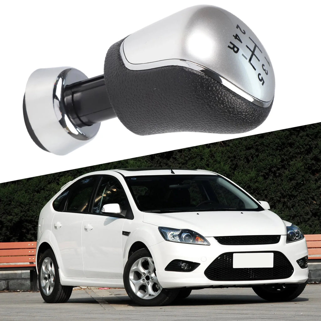 ABS Leather Knob Shifter Handball Vehicle Gear Shift Replacement Practical Gear Shifter Quick Installation Knob Quake 5 Speed