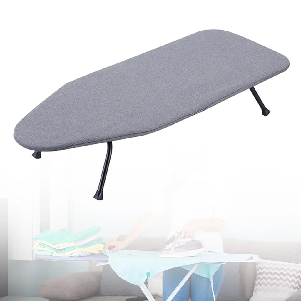 Tabletop Ironing Board Non Slip Feet Ironing Table Space Saving Foldable Ironing Board for Laundry Room Home Travel Dorm Sewing Quake