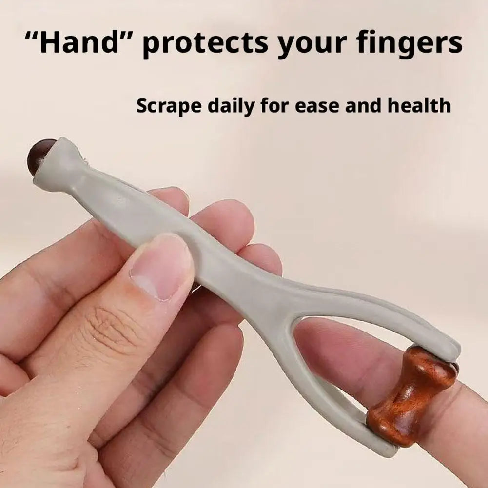 1/2/3/5PCS Solid Wood Finger Massager Roller, Featuring 360° Roller Clip‑on Design for Hand Meridian Relief Quake