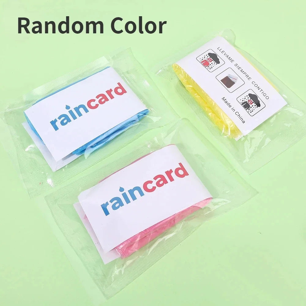 Portable Mini Raincoatball Thicken Disposable Raincoats Cape for Adults Emergency Waterproof Raincoats Ball with Keychain Unisex Quake B-Random Color 1 PCS
