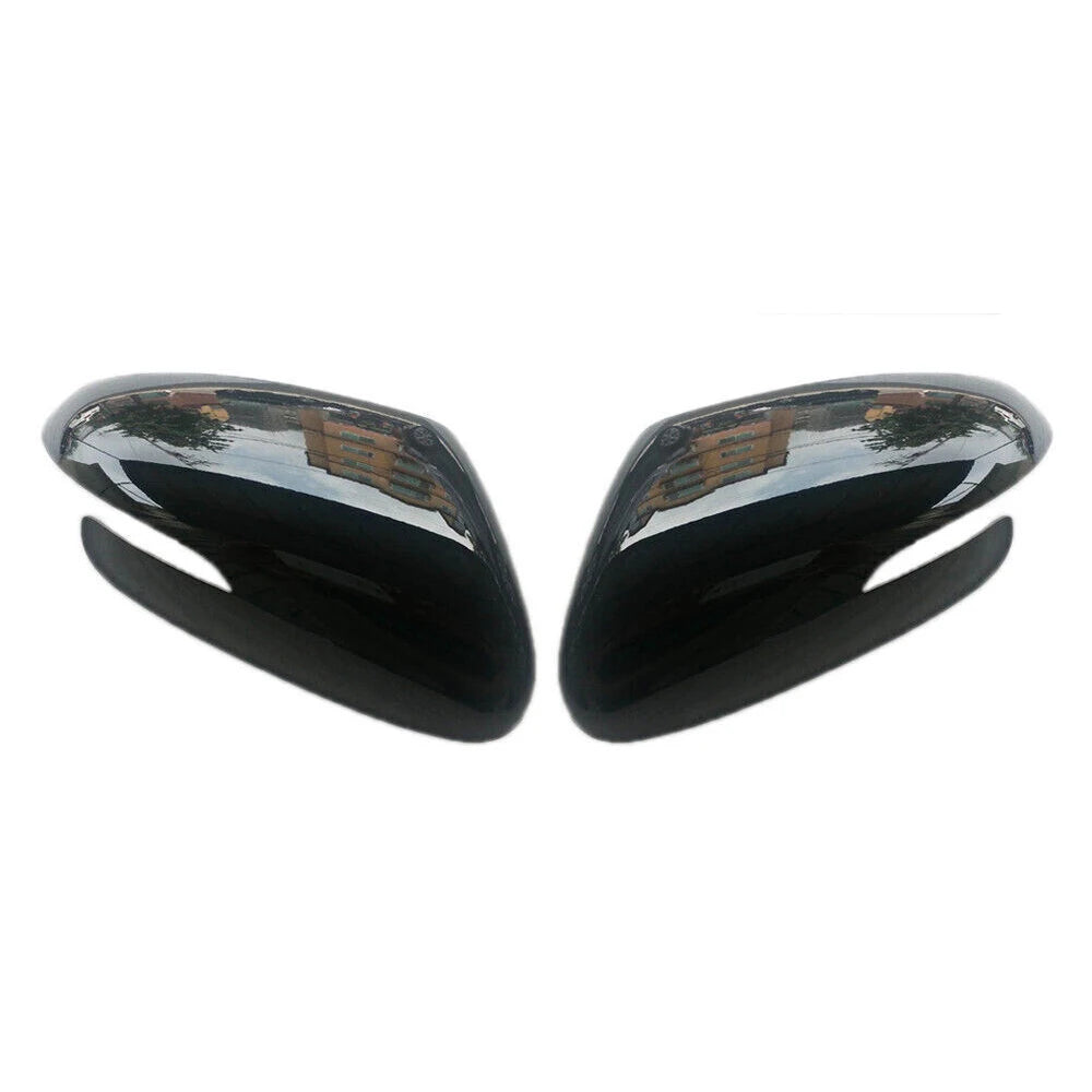 For KIA K3 Forte Cerato Ceed 2013-2018 Car Replacement Rearview Side Mirror Cover Wing Cap Exterior Door Case Trim Carbon Fiber Quake With Light Black